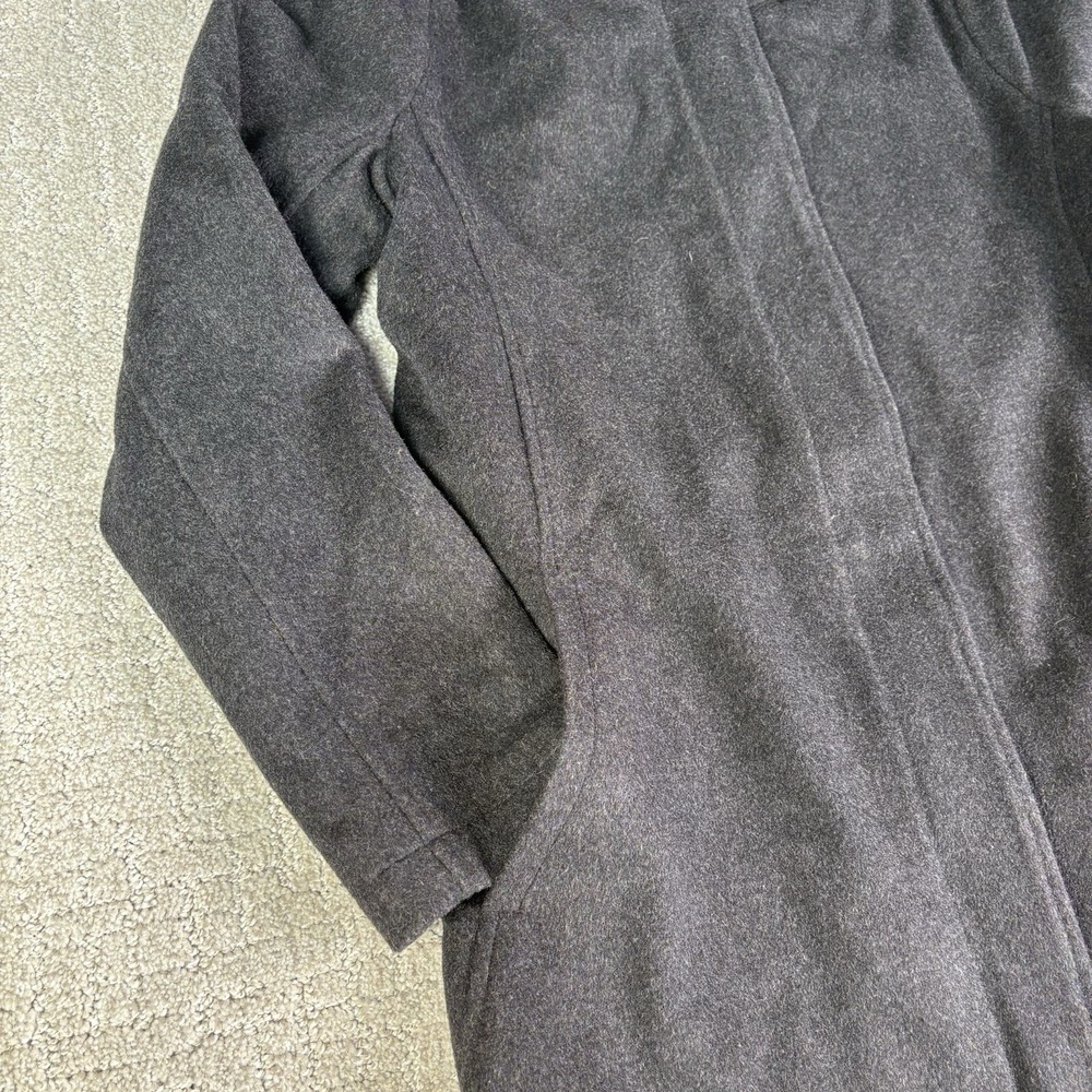Pendleton Campbell Wool Coat Women's Small Charcoal Hudson Bay Stripe Jacket - Picture 7 of 12